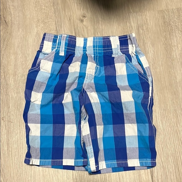 Blue Plaid Shorts - Picture 1 of 1